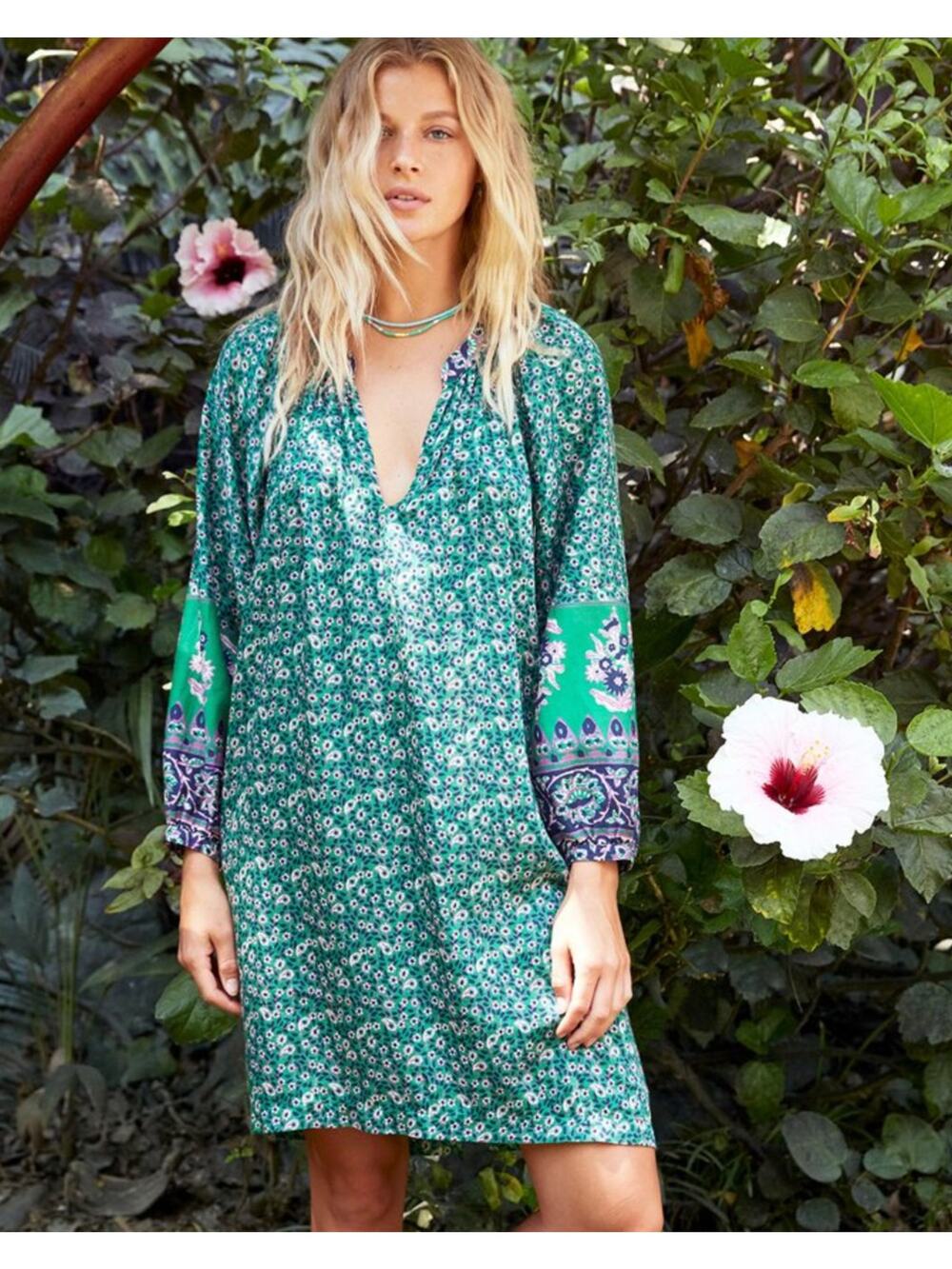 Xirena Hart Dress in Green and Blue Size Small NEW NWT